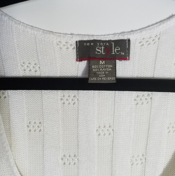NY Style - White Knitted Top! - Picture 4 of 5